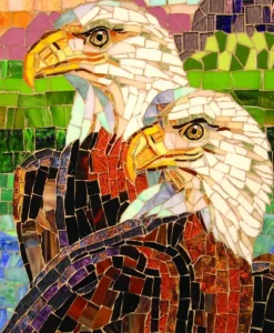 Aigles en Vitrail