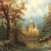 Albert Bredow - Romantic Winter Landscape