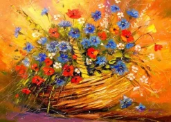 Basket with Flowers