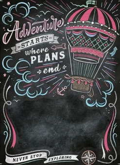 Black Board Puzzle - Travel