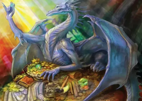 Blue Dragon and Treasure