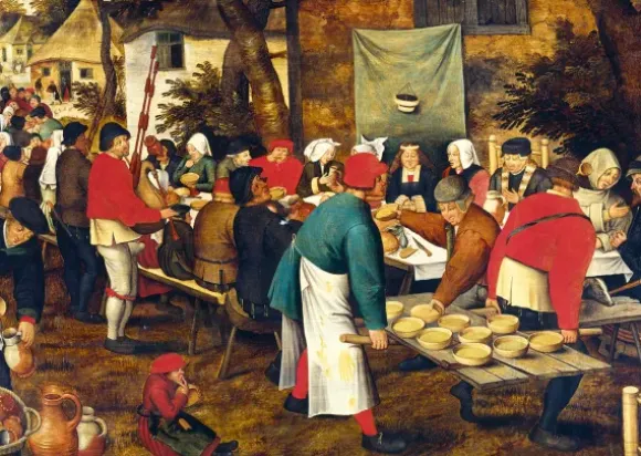 Brueghel Pieter - Pieter Brueghel the Younger - Noce Paysanne, 1630