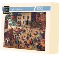 Brueghel Pieter - Puzzle en Bois Découpé à la Main - Brueghel : Jeux D'Enfants