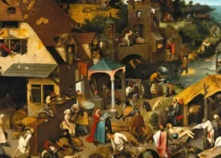 Brueghel Pieter - 2 Puzzles - L'Art de Pieter Brueghel : Proverbes Flamands - Le Dénombrement de Bethléem