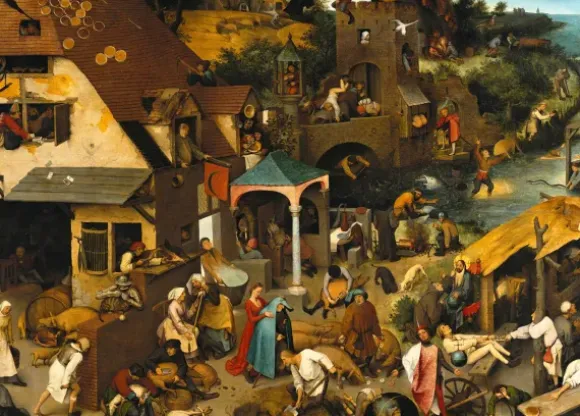 Brueghel Pieter - 2 Puzzles - L'Art de Pieter Brueghel : Proverbes Flamands - Le Dénombrement de Bethléem