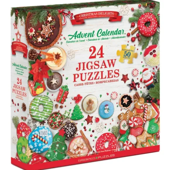 Calendrier de l'Avent - Délices de Noël - 24 Puzzles