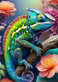 Caméléon Coloré
