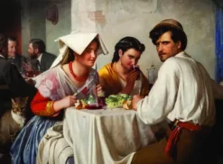 Carl Bloch : In a Roman Osteria