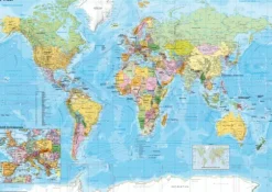 Carte du Monde en Allemand