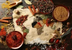 Carte du Monde en Epices