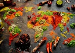 Carte du Monde en Epices