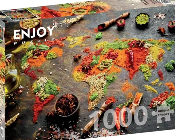 Carte du Monde en Epices