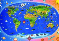 Carte du Monde pour Enfants (en anglais)