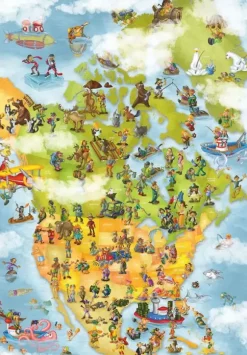 Cartoon Collection - Carte des USA