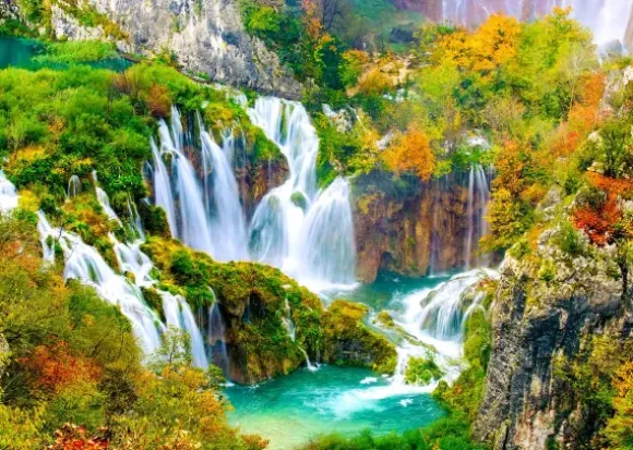 Cascades de Plitvice en Automne