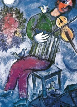 Chagall Marc - Marc Chagall - Le Violoniste Bleu