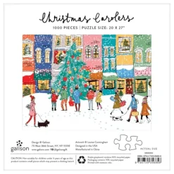Chanteurs de Noël - Puzzle de 1000 Pièces en Boîte Carré