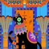 Chat Egyptien - Bleu