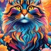 Chat Multicolore