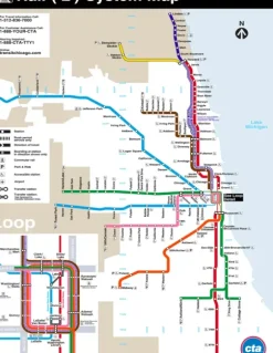 Chicago Transit Map Mini