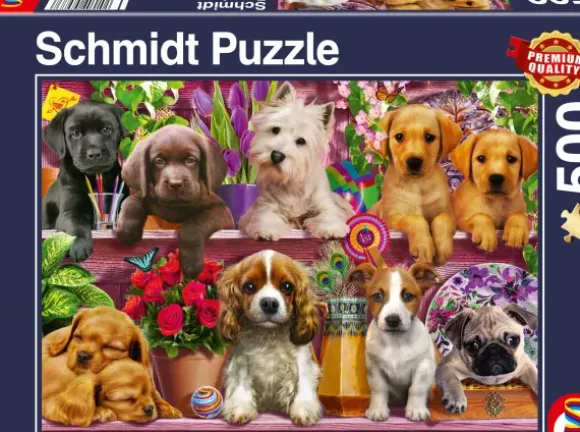 Chiens sur l'Etagère