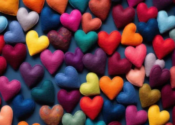 Coeurs Multicolores