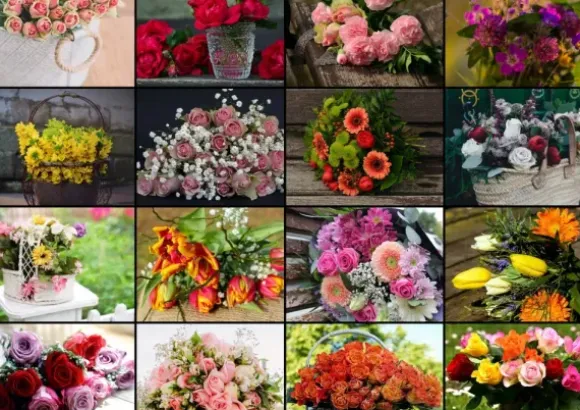 Collage - Bouquets de Fleurs