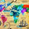 Colorful World Map