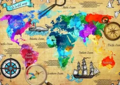 Colorful World Map
