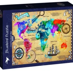 Colorful World Map