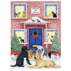 Cottage de Noël - Puzzle Boîte Carré de 1000 pièces