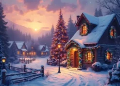 Cottage à Noël