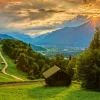Coucher de Soleil sur Wamberg