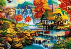 Country House by the Water Fall