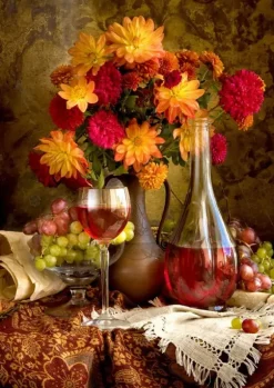 Dahlias and Wine
