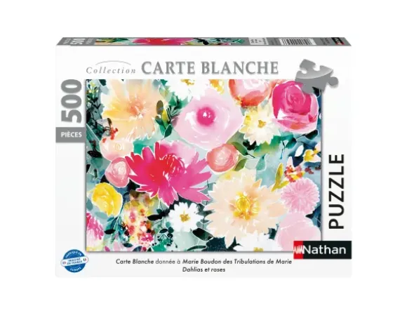 Dahlias et roses / Marie Boudon (Collection Carte blanche)