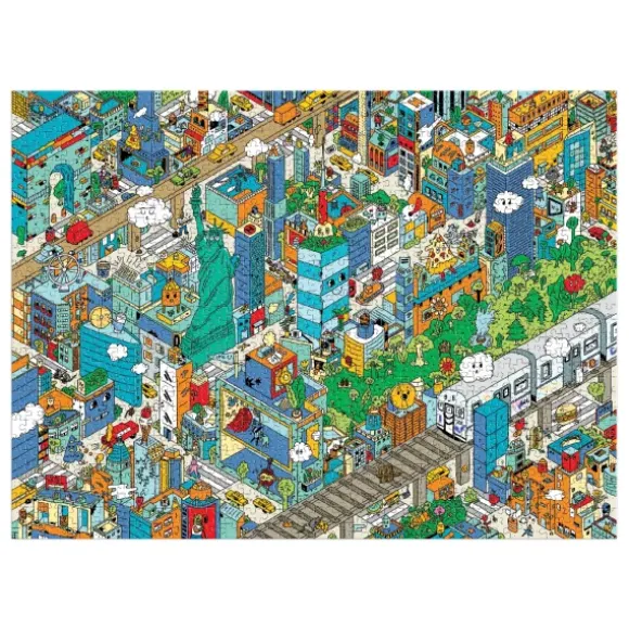 Découverte de la Ville de New York Puzzle de 1000 Pièces - à Chercher et à Trouver