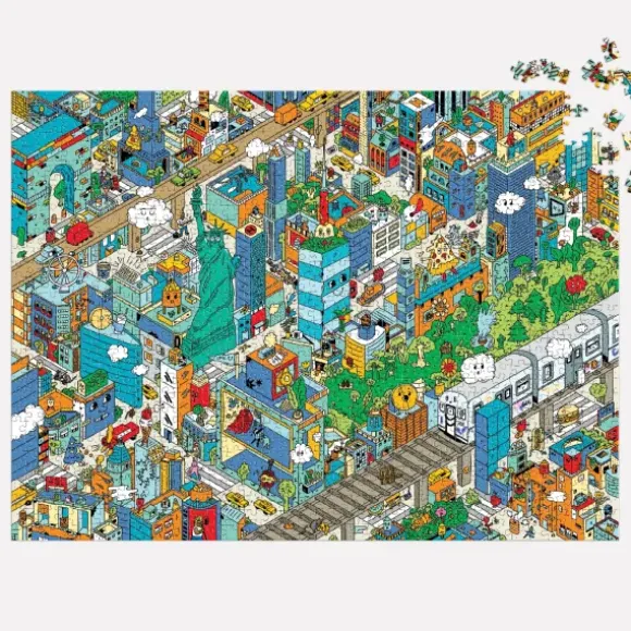 Découverte de la Ville de New York Puzzle de 1000 Pièces - à Chercher et à Trouver