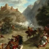 Delacroix Eugène - Eugène Delacroix : Arabes tiraillés dans les montagnes