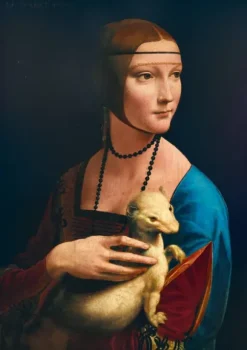 De Vinci Léonard - Leonard De Vinci - La Dame à l'Ermine, 1489