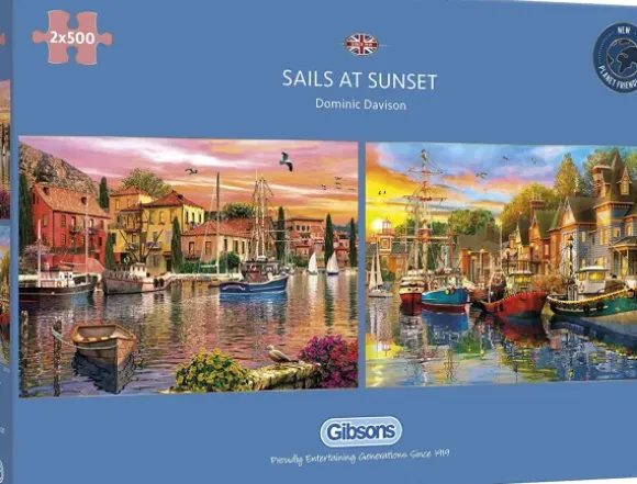 Dominic Davison - 2 Puzzles - Sails at Sunset