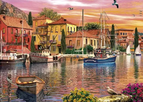 Dominic Davison - 2 Puzzles - Sails at Sunset