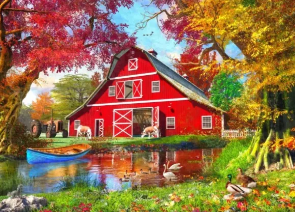 Dominic Davison - Sunny Autumn At The Barn