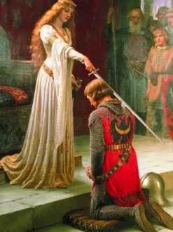 Edmung Blair Leighton - L'Adoubement