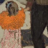 Edouard Vuillard : Enfant portant un foulard rouge, 1891