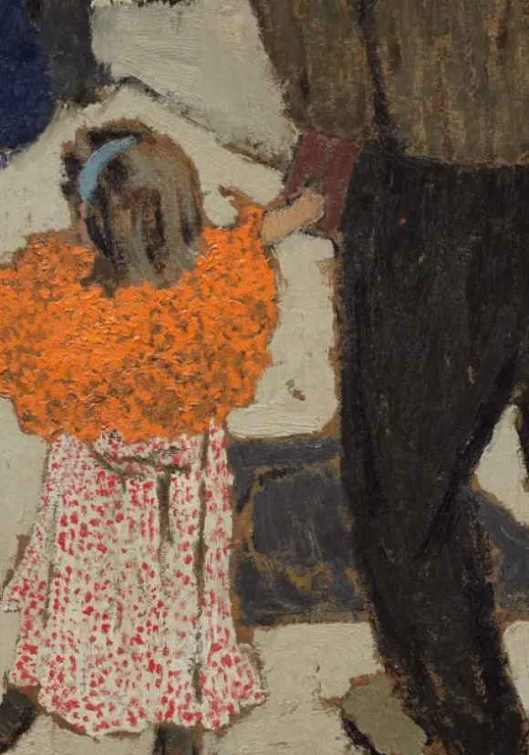 Edouard Vuillard : Enfant portant un foulard rouge, 1891