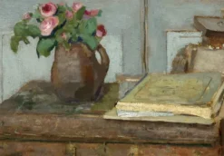 Edouard Vuillard : La palette de l'Artiste et un Vase avec des Roses, 1898