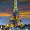 Eiffel Tower at Sunset, Paris, France