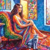 Elif Hürdogan - Woman with Cat