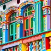 Façade Colorée, Singapour